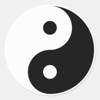 Yin and Yang sticker