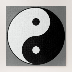 Yin and Yang Symbol (Chinese Taoist Taijitu) Jigsaw Puzzle