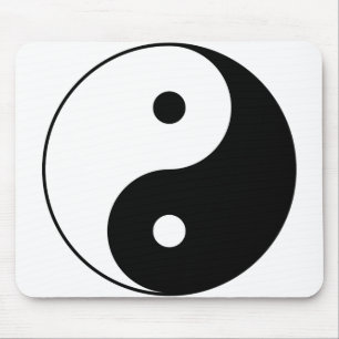 YIN AND YANG Symbol Mouse Mat