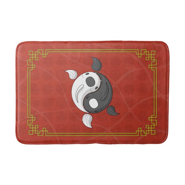 Yin and Yang the Koi Bath Mat (Front)