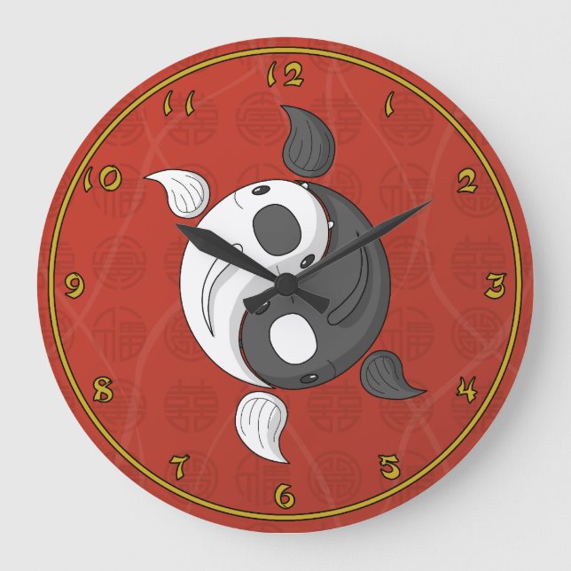 Yin and Yang the Koi Clock (Front)