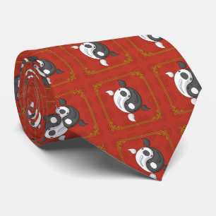 Yin and Yang the Koi Men's Neck Tie