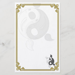 Yin and Yang the Koi Stationery