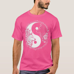 Yin And Yang White And Black Wolf T-Shirt