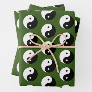 Yin and Yang Wrapping Paper Sheet