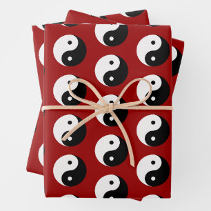 Yin and Yang Wrapping Paper Sheet