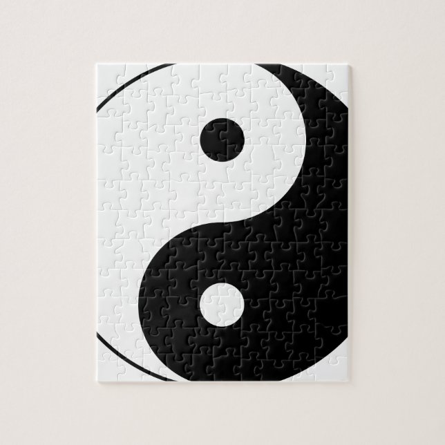 Yin and yang (yin-yang, yin yang, 陰陽). jigsaw puzzle (Vertical)