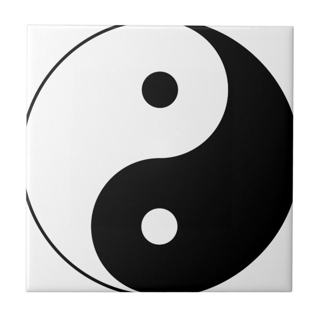 Yin and yang (yin-yang, yin yang, 陰陽). tile (Front)