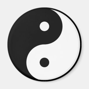 yin and yang yoga magnet