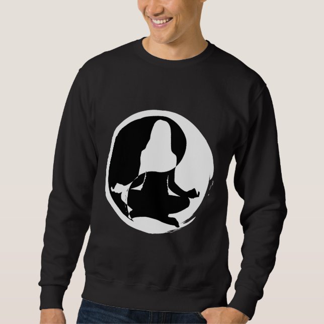 Yin And Yang Yoga Sweatshirt (Front)