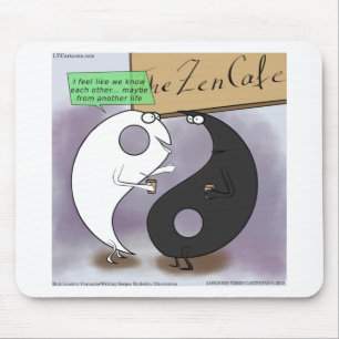 Yin Meets Yang Zen Funny Mouse Mat