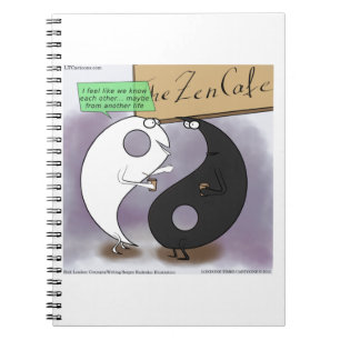 Yin Meets Yang Zen Funny Notebook