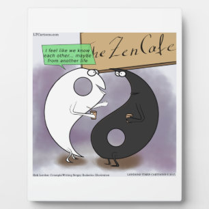 Yin Meets Yang Zen Funny Plaque