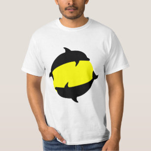 yin yand cute dolphins on sun T-Shirt