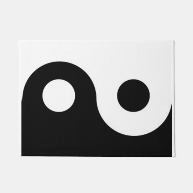 yin yang 18" x 24" Door Mat (Front)