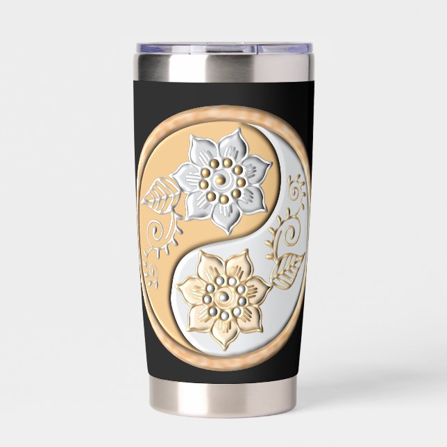 Yin Yang 1 water bottle Insulated Tumbler (Front)