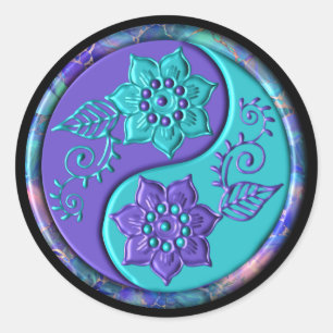 Yin Yang 5 Classic Round Sticker