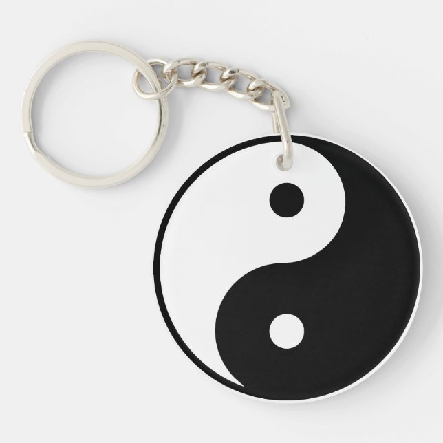 Yin Yang Acrylic Keychain (Front)