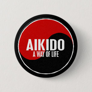 Yin Yang Aikido 1 6 Cm Round Badge