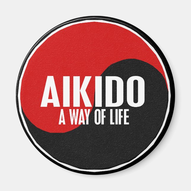 Yin Yang Aikido 1 Magnet (Front)