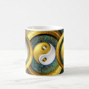 Yin-Yang and Golden Rings in balance /Mug 11oz Coffee Mug