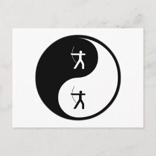 Yin Yang Archery Postcard