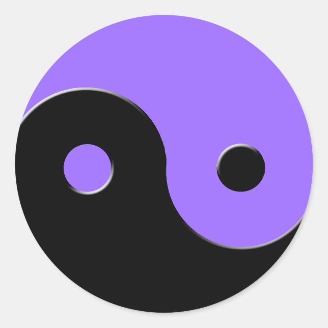 Yin & Yang Asian Symbol Stickers (Front)