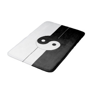 Yin yang bath mat