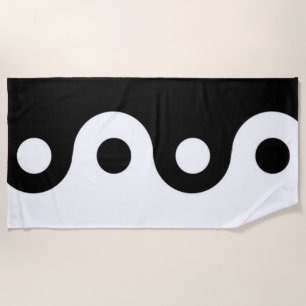 Yin yang  beach towel