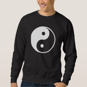 Yin Yang Black and White Illustration Template Sweatshirt