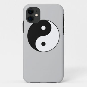 yin yang black white symbol iPhone 11 case