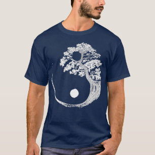 Yin Yang Bonsai Tree Japanese Buddhist Zen  (3) T-Shirt