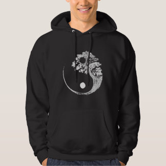 Yin Yang Bonsai Tree Japanese Buddhist Zen Hoodie