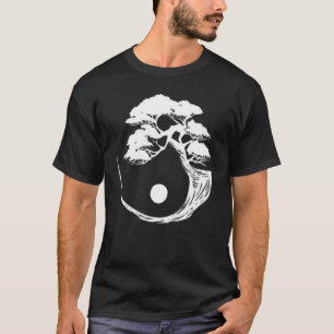 Yin Yang Bonsai-Tree Japanese Buddhist Zen T-Shirt