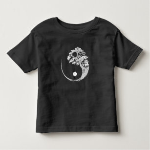 Yin Yang Bonsai Tree Japanese Buddhist Zen Toddler T-Shirt