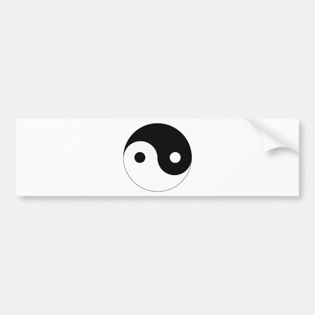 Yin Yang Bumper Sticker (Front)