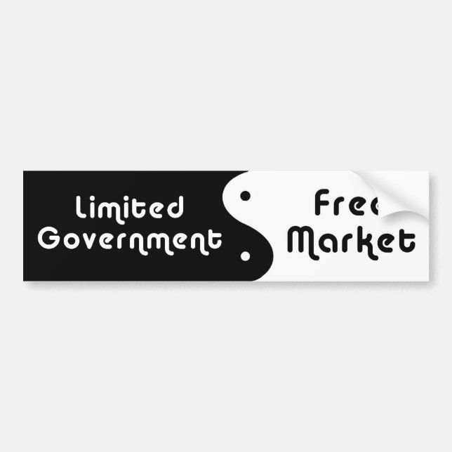 yin yang bumper sticker (Front)