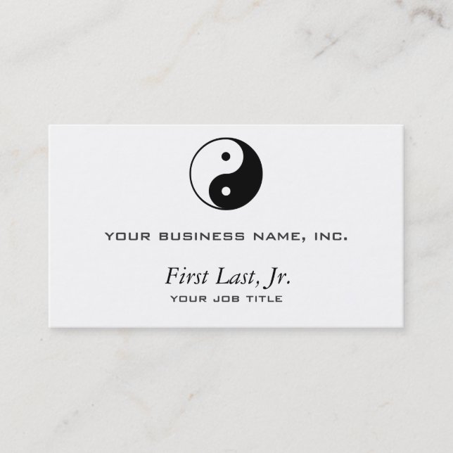 Yin Yang Business Card (Front)