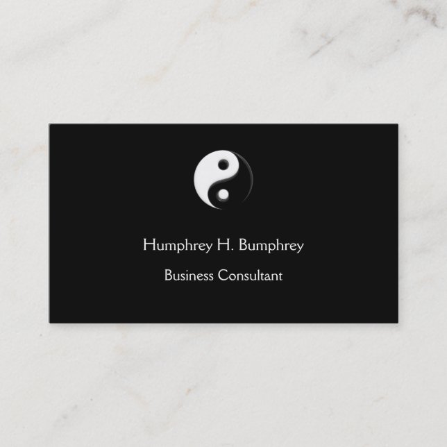 Yin Yang Business card Template (Front)