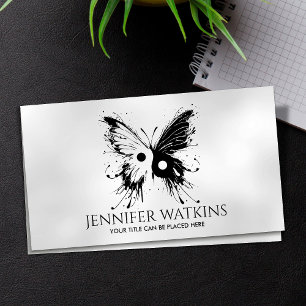 Yin Yang Butterfly - Balance in Flight Business Card
