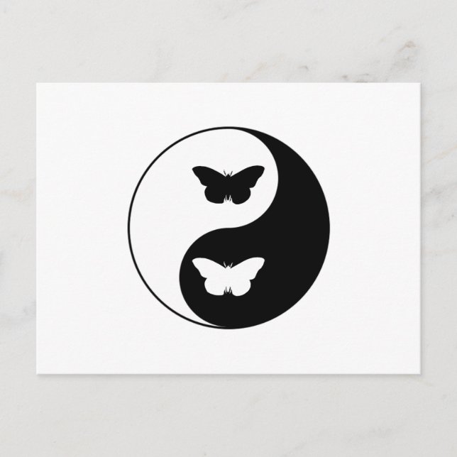 Yin Yang Butterfly Postcard (Front)