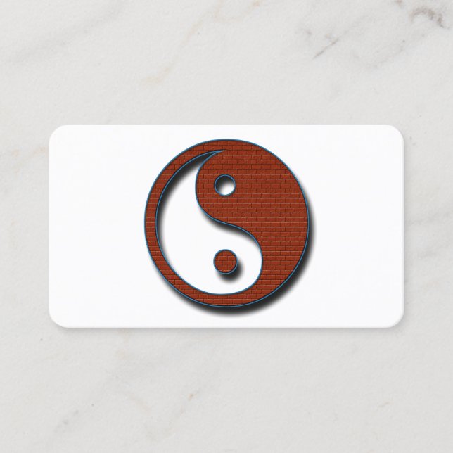 Yin Yang by Shirley Taylor Business Card (Front)