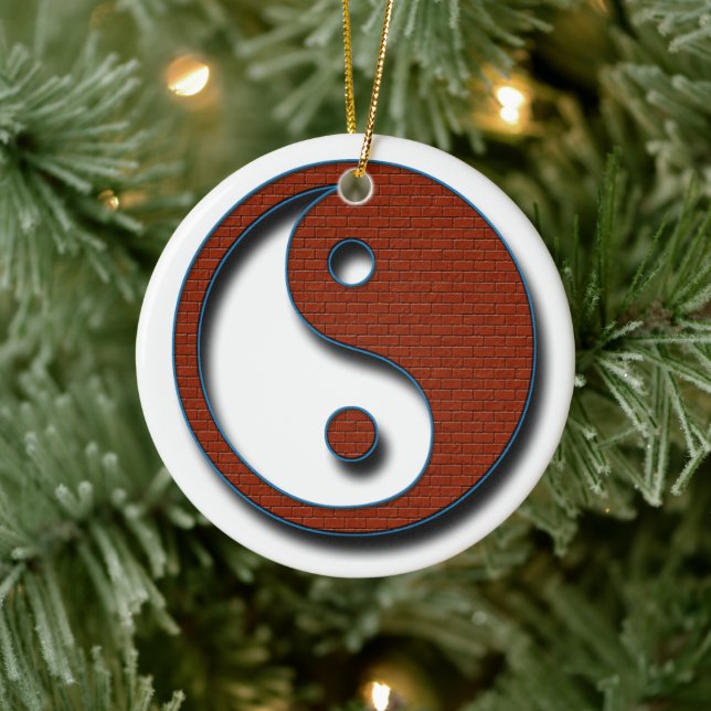 Yin Yang by Shirley Taylor Ceramic Tree Decoration (Tree)