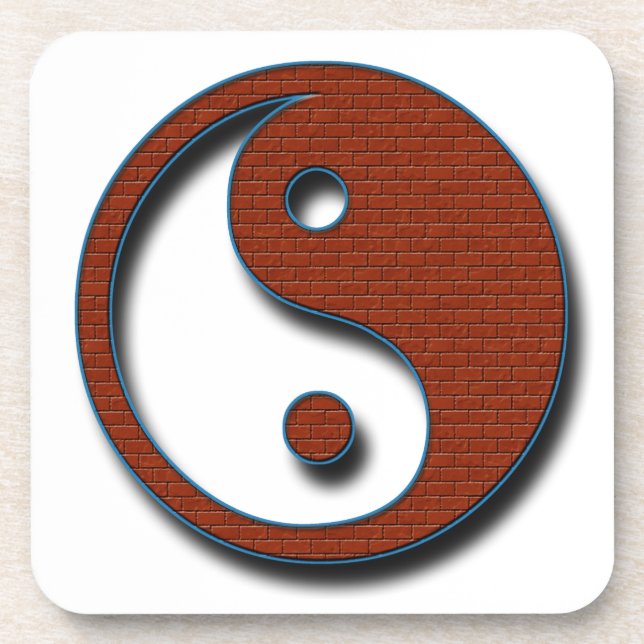 Yin Yang by Shirley Taylor Coaster (Front)