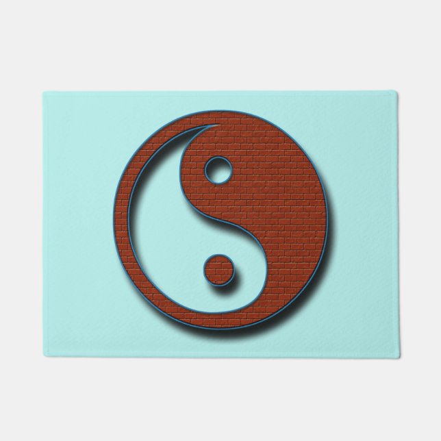 Yin Yang by Shirley Taylor Doormat (Front)