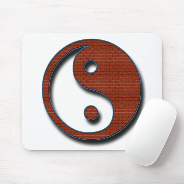 Yin Yang by Shirley Taylor Mouse Mat (With Mouse)