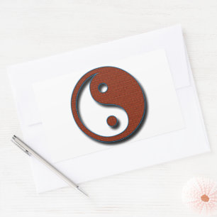 Yin Yang by Shirley Taylor Rectangular Sticker