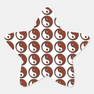 Yin Yang by Shirley Taylor Star Sticker