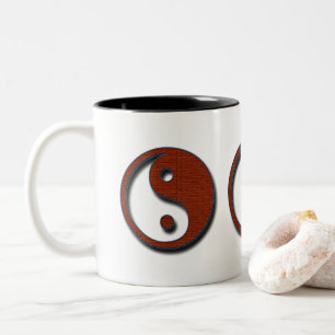 Yin Yang by Shirley Taylor Two-Tone Coffee Mug