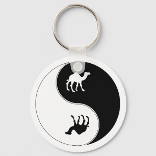Yin Yang Camel Key Ring